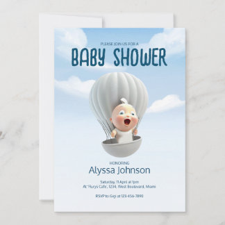 Baby kommt bald an | Einladung der Babydusche