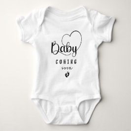 Baby kommt bald Gender Neutral Baby Bodysuit Strampler