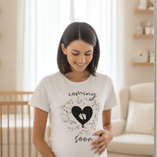 Baby kommt bald Süße schwangere Mutter T-Shirt