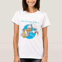 Baby kommt zum T - Shirt der weiblichen Mutterscha