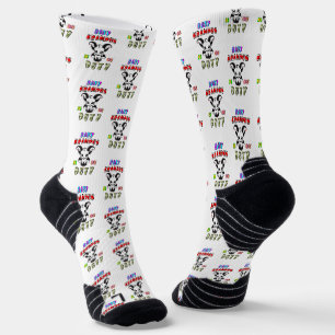 Baby Krampus ist im Dienst Socken