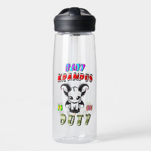 Baby Krampus ist im Dienst Trinkflasche