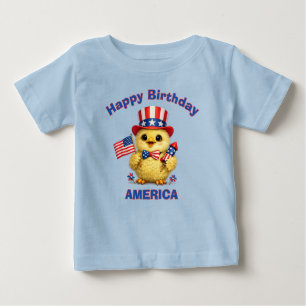 Baby-Küken (4c) Patriotisches Kinder-T-Shirt Baby T-shirt