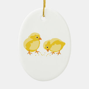 Baby-Küken Keramik Ornament