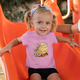 Baby-Küken-Mädchen Baby T-shirt
