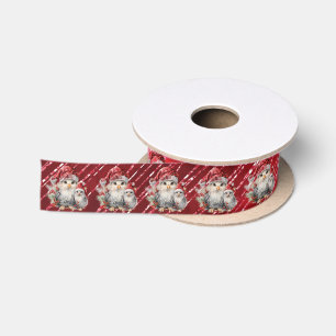 Baby-Küken Rote Mütze Rotes Glitter Satinband
