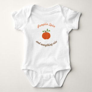 Baby-Kürbis-Gewürz Onsie Baby Strampler