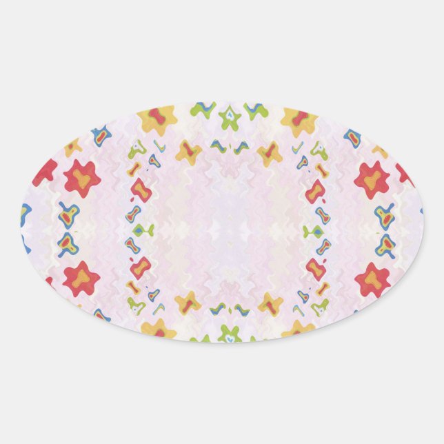Baby Lächeln : DIAMOND Graphics Ovaler Aufkleber (Vorderseite)
