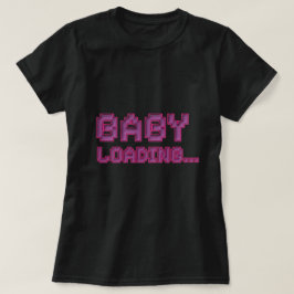 Baby Ladebalken Schwangerschafts-Ankündigung-Shirt T-Shirt