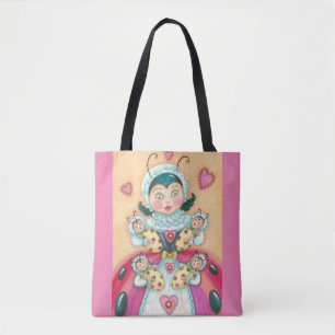 Baby Ladybugs SAC FOURRE-TOUT de famille rose