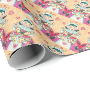Baby Ladybugs WRAPPING PAPIER Geschenkpapier