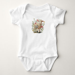Baby Lamb im Bereich der Blume Strampler