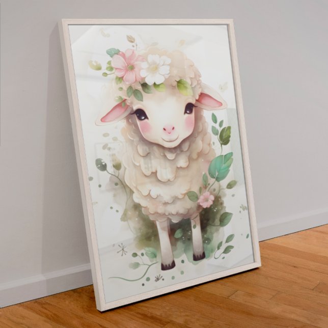 Baby Lamb Kinderzimmer Poster (Von Creator hochgeladen)