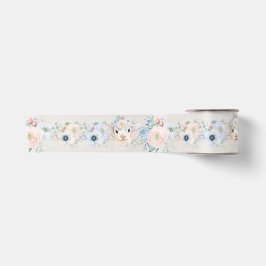 Baby Lamb rosa blaues Geschlecht neutrale Anzeige Satinband