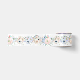 Baby Lamb rosa blaues Geschlecht neutrale Anzeige Satinband