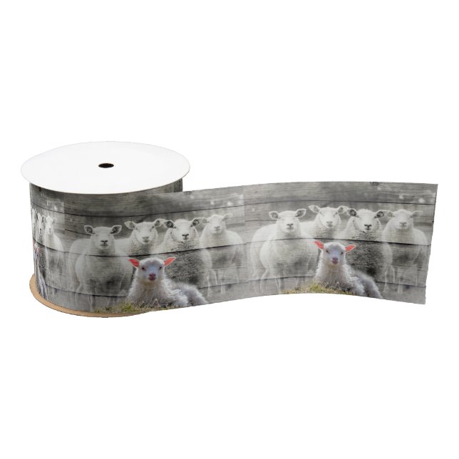 Baby Lamm Satinband (Spule)