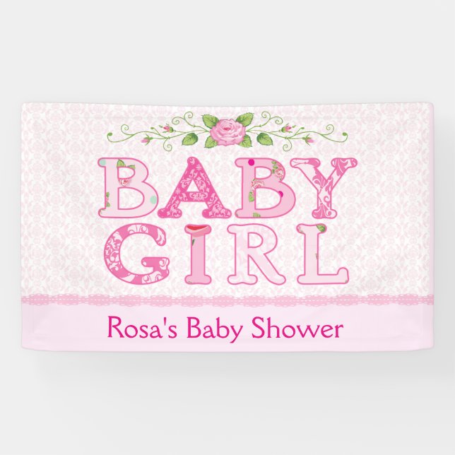 Baby, Land-Chic-Babyparty Banner (Horizontal)