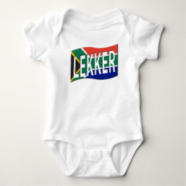 Baby Lekker Südafrikanisches 1-Stück-Stück in Weiß Baby Strampler