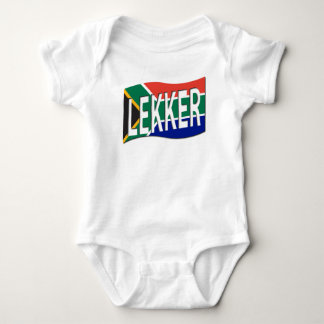 Baby Lekker Südafrikanisches 1-Stück-Stück in Weiß Baby Strampler