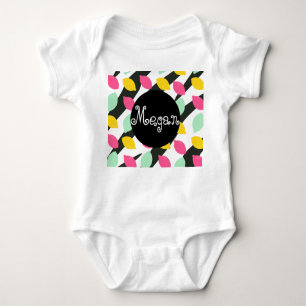 Baby Lemon Mix Stripes Summer Baby Strampler