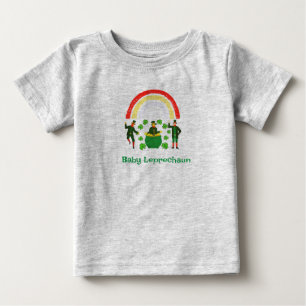 Baby Leprechaun Kleeblatt Rainbow T-shirt