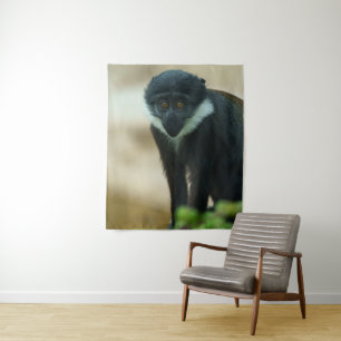 Baby L'Hoest Monkey Wandteppich