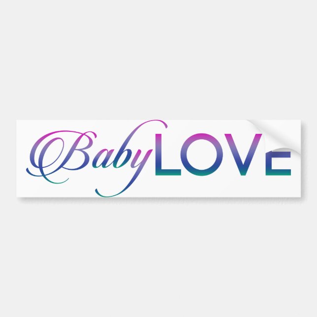 Baby-Liebe Autoaufkleber (Vorne)