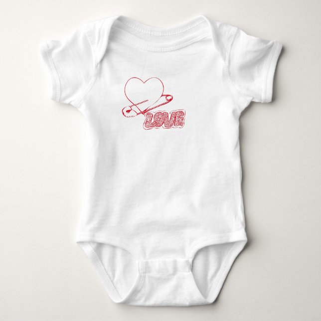 Baby-Liebe Baby Strampler (Vorderseite)