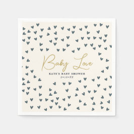 Baby Liebe Blue Hearts Blue Baby Dusche Serviette