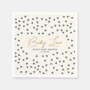 Baby Liebe Blue Hearts Blue Baby Dusche Serviette