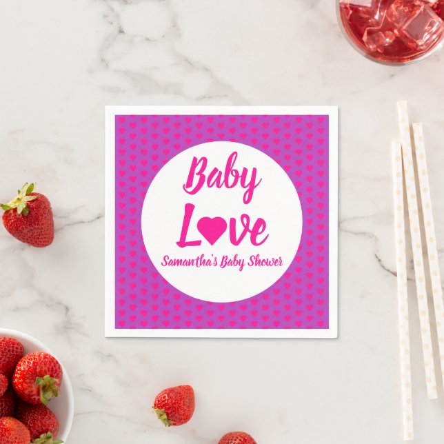 Baby Liebe Heart Baby Dusche Serviette (Beispiel)
