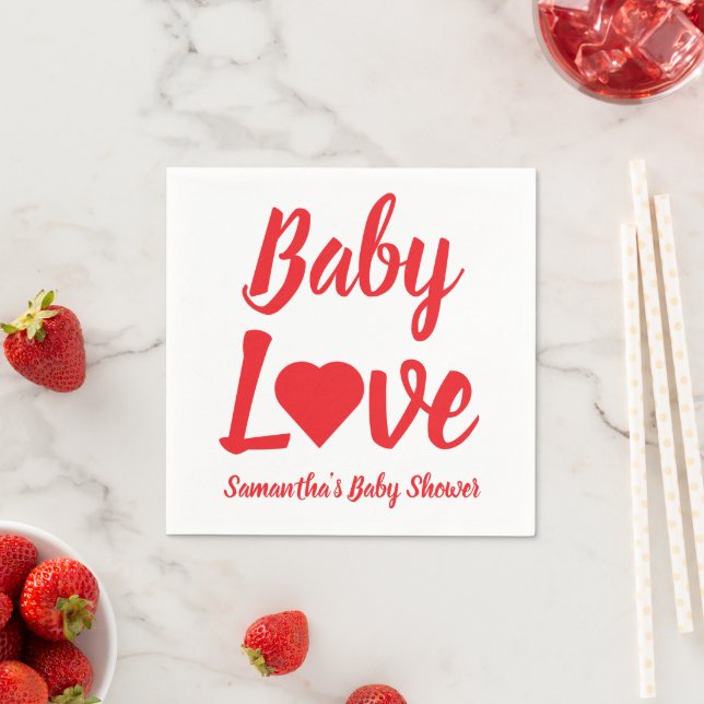 Baby Liebe Heart Baby Dusche Serviette (Beispiel)