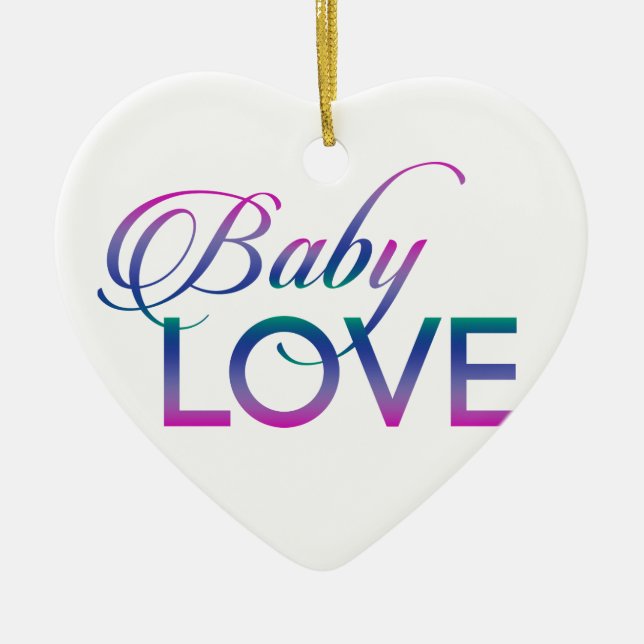 Baby-Liebe Keramikornament (Vorne)