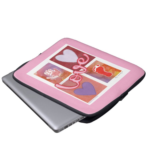 Baby Liebe - Kinder Kunst für CHOC Laptopschutzhülle (Vorne Knopf)