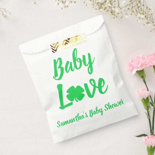 Baby Liebe Kleeblatt Babydusche Geschenktütchen (Versiegelt)