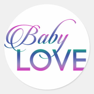 Baby-Liebe Runder Aufkleber