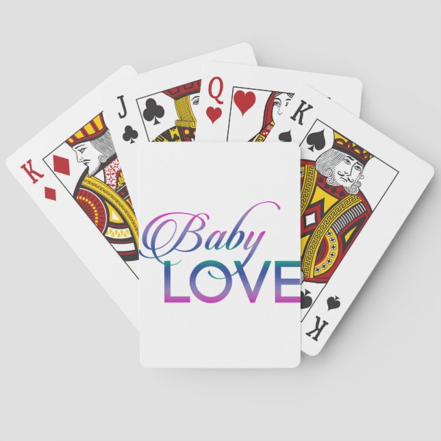 Baby-Liebe Spielkarten (Rückseite)