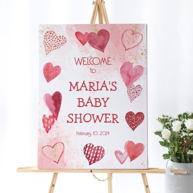 Baby Liebe Valentine Theme Babydusche Schild (Von Creator hochgeladen)