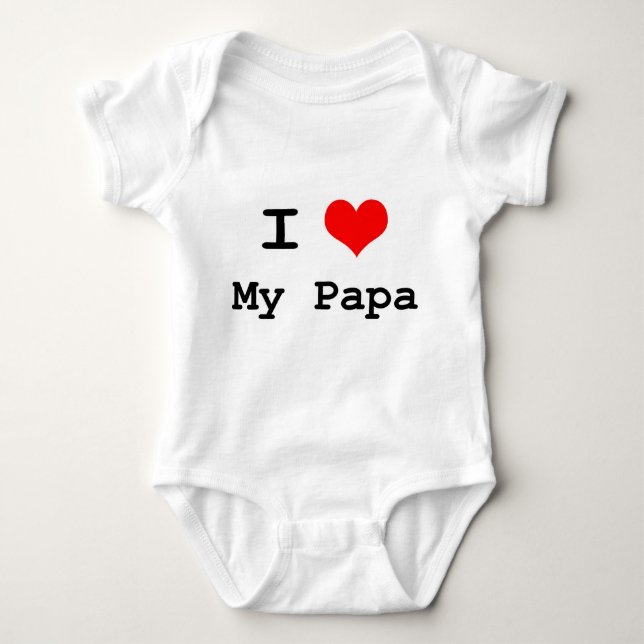 Baby-Lieben Papa! Baby Strampler (Vorderseite)