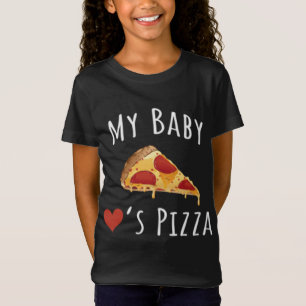 Baby Lieben Pizza schwangere Mama Pizza Belly Preg T-Shirt