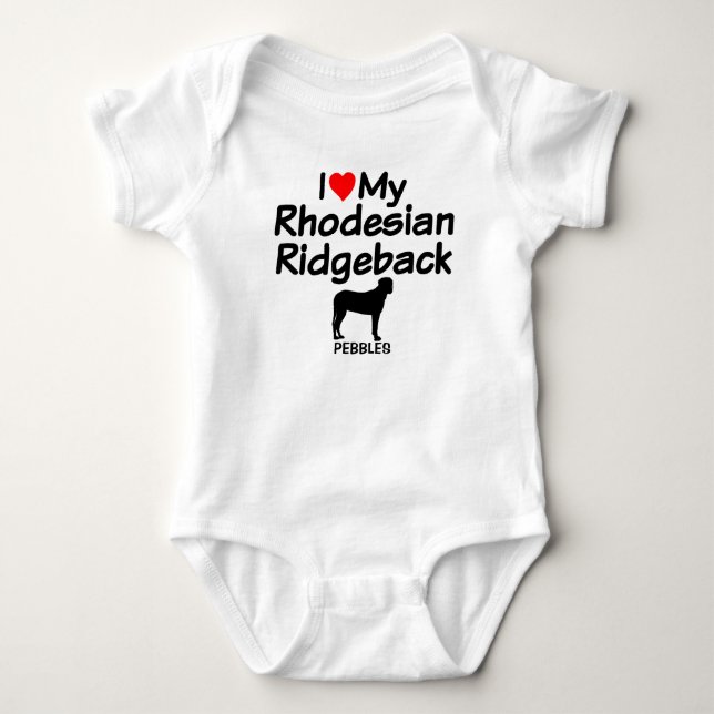 Baby Lieben Rhodesian Ridgeback Dog Strampler (Vorderseite)