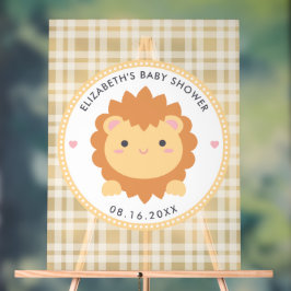 Baby Lion Cub Baby shower neutre genre Bienvenue