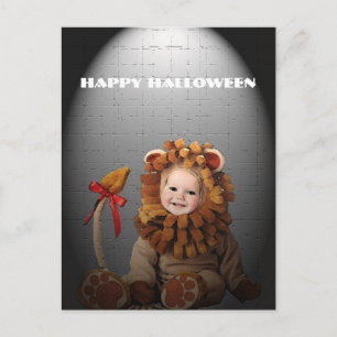 Baby Lion Halloween Postcard Postkarte