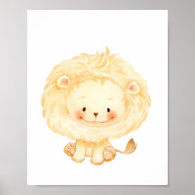 Baby Lion Kinderzimmer Wall Art