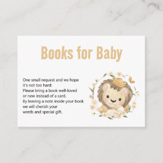 Baby Lion King Books für Baby Begleitkarte