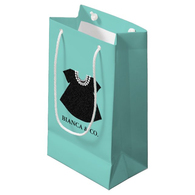 BABY Little Black Dress Sprinkle Tiara Party Kleine Geschenktüte (Vorderseite Schrägansicht)