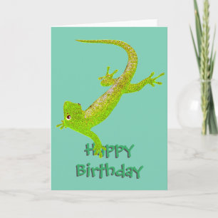 Baby Lizard carte d'anniversaire