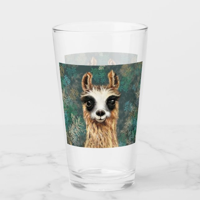 Baby Llama Glass Fun Glas (Vorderseite)