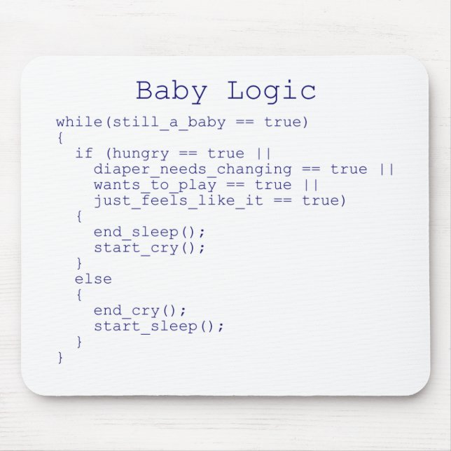 Baby-Logik Mousepad (Vorne)