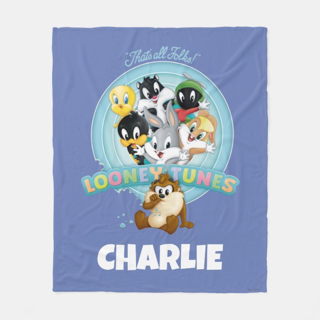 Baby LOONEY TUNES™ Logo | Das ist alles, Leute Fleecedecke (Vorderseite)